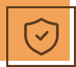 Shield with checkmark icon representing insurance coverage and protection.