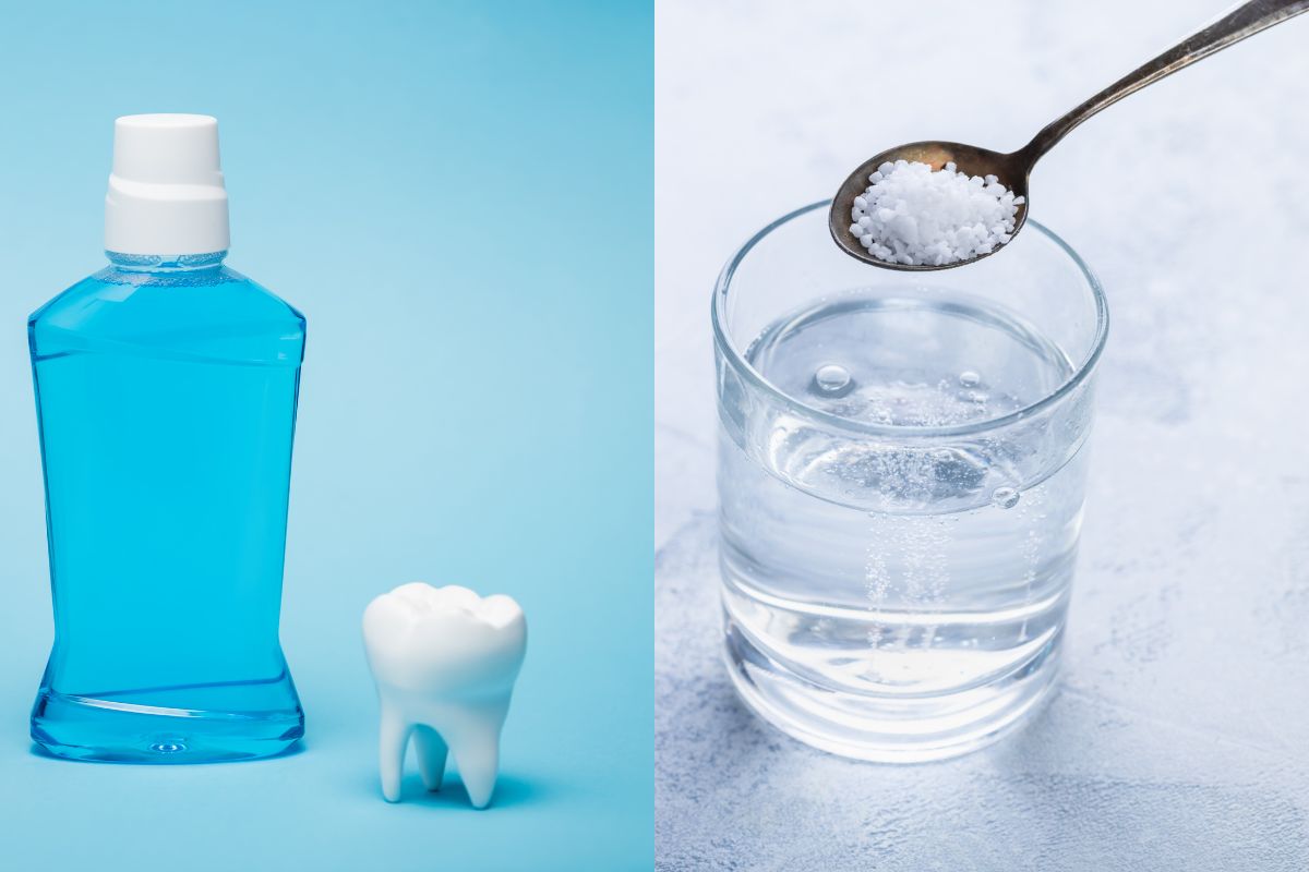 Dentist-recommended mouthwash and saltwater rinse options